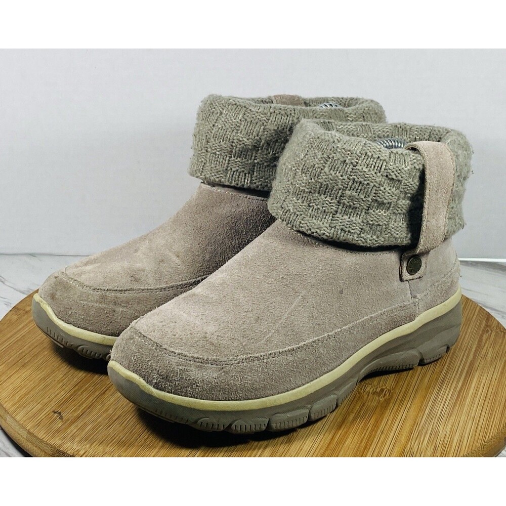 Skechers Easy Going Heightened Ankle Bootie Suede Women's Sz 6.5W